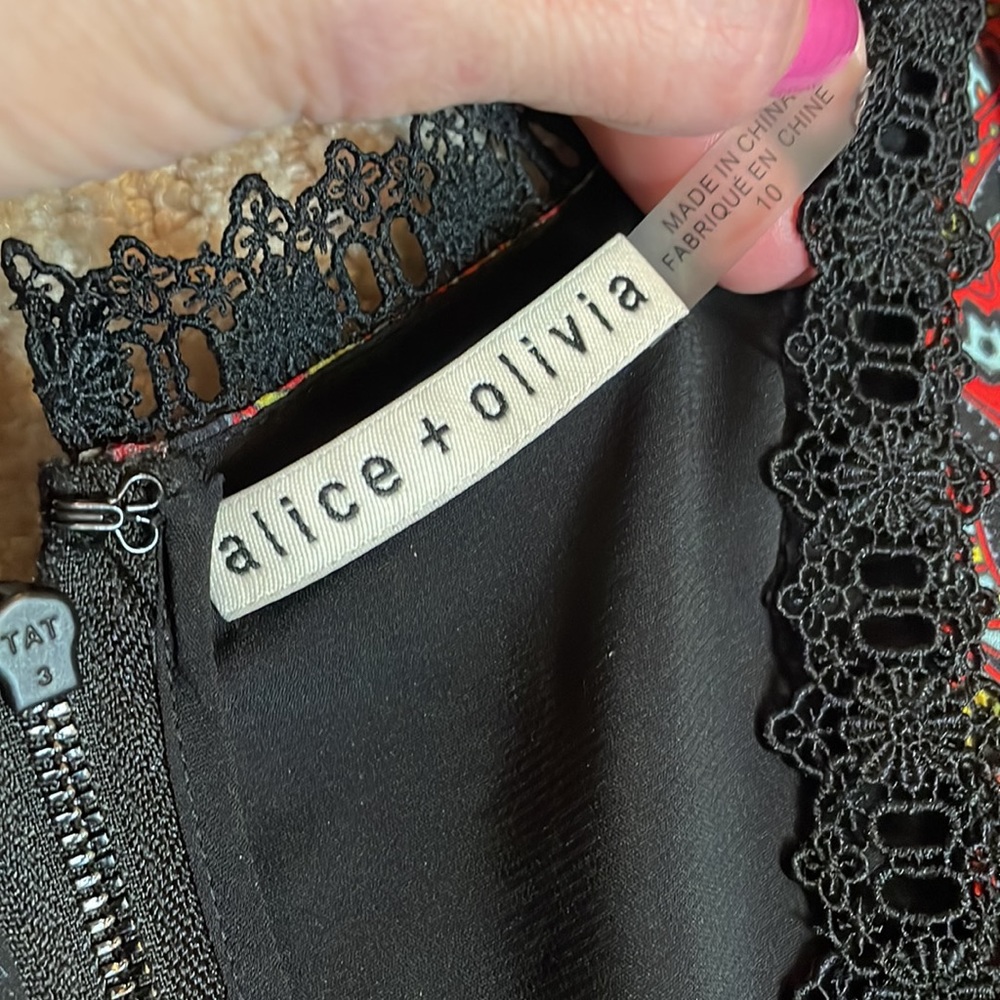 Beautiful multi color Alice and Olivia dress - Picture 7 of 7
